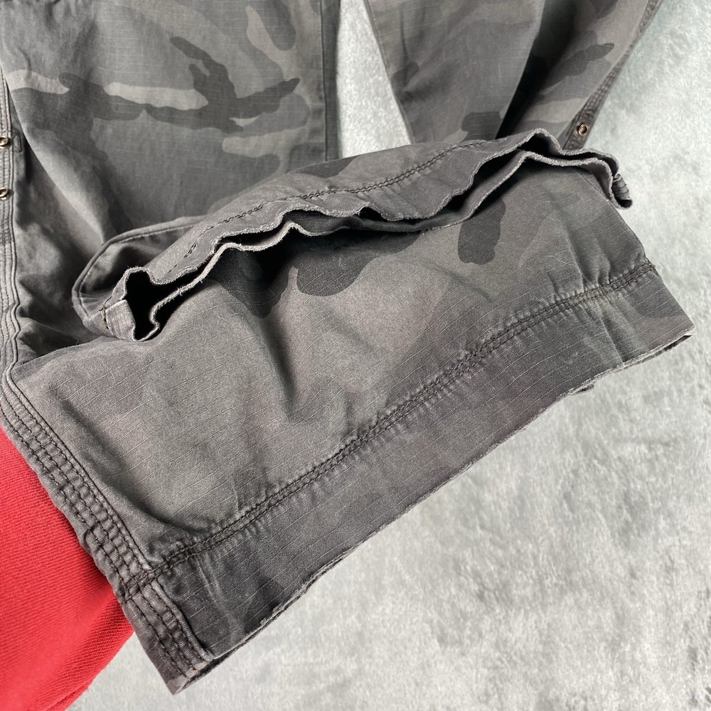 Vintage Polo Jeans Co Ralph Lauren Pants Womens Size 10 Camo Cargo Wide Leg Y2K - Picture 4 of 16